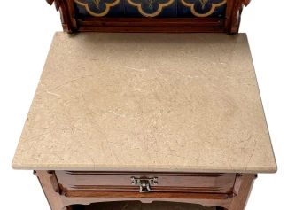 Two Arts & Crafts Nightstands by Gustave Serrurier-Bovy, 1900s